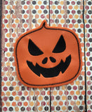 Jack O' Lantern Coasters Set of 4, Digital Embroidery Pattern 4X4 Hoop