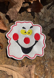 Clown Face Halloween Coaster ITH Digital Pattern, 4X4 Hoop