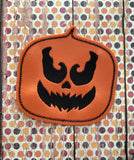 Jack O' Lantern Coasters Set of 4, Digital Embroidery Pattern 4X4 Hoop