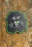 Halloween Faces Coaster set of 6 ITH Digital Embroidery Pattern, 4X4 Hoop