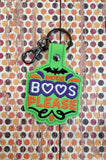 More Boos Please Digital Embroidery Pattern Snap Tab / Keychain, 4X4 Hoop