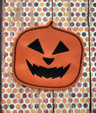 Jack O' Lantern Coasters Set of 4, Digital Embroidery Pattern 4X4 Hoop