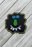 Halloween Faces Coaster set of 6 ITH Digital Embroidery Pattern, 4X4 Hoop