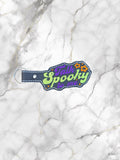 Talk Spooky To Me ITH Digital Embroidery Pattern, Snap Tab / Keychain, 4X4 Hoop