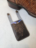ITH Digital Embroidery Pattern for Boot Hide a Pocket includes 2 versions, 5X7 Hoop