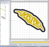 ITH Digital Embroidery Pattern for Boston Patch, 4X4 Hoop