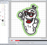 ITH Digital Embroidery Pattern for Chill Dill Patch, 4X4 Hoop