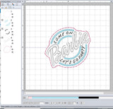 ITH Digital Embroidery Pattern for Come on Barb Let's Party Feltie, 4X4 Hoop