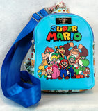 Mini Backpack Sling Bag, Size 115% Bluee - Sup Mario Gang
