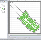 ITH Digital Embroidery Pattern for Dropkick Murphys Snap Tab / Keychain, 4X4 Hoop