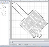 Faster Pussycat ITH Digital Embroidery Pattern, Snap Tab / Keychain, 4X4 Hoop