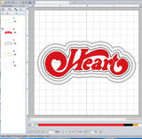 ITH Digital Embroidery Pattern for Heart Patch, 4X4 Hoop