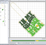 ITH Digital Embroidery Pattern for In My Girl Scout Leader ERA Snap Tab / Keychain, 4X4 Hoop