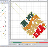 ITH Digital Embroidery Pattern for In My Pumpkin Spice ERA Snap Tab / Keychain, 4X4 Hoop