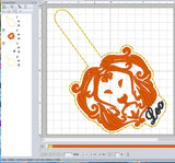 ITH Digital Embroidery Pattern for Leo Zodiac Snap Tab / Key Chain, 4X4 Hoop