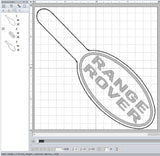 ITH Digital Embroidery Pattern for Range Rover Snap Tab / Keychain, 4X4 Hoop