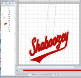 ITH Digital Embroidery Pattern for Shaboozey Snap Tab / Keychain, 4X4 Hoop