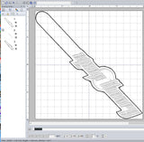 ITH Digital Embroidery Pattern for Sleep Theory Snap Tab / Keychain, 4X4 Hoop