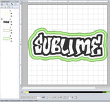 ITH Digital Embroidery Pattern for Sublime Patch, 4X4 Hoop