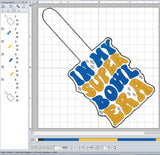 ITH Digital Embroidery Pattern for In My Super Bowl ERA Snap Tab / Keychain, 4X4 Hoop