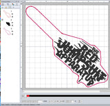 ITH Digital Embroidery Pattern for The Red Jumpsuit Apparatus Snap Tab / Keychain, 4X4 Hoop