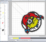 ITH Digital Pattern for Wendy's Minion Snap Tab / Key chain, 4X4 Hoop