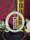 Laser Engraved Christmas Ornament's Adult Theme 1