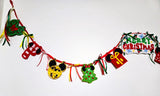 ITH Digital Embroidery Pattern for Mick Minn Inspired Christmas Banner/Garland Bundle Pack, 4X4 & 5x7 Hoop