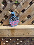 ITH Digital Embroidery Pattern for Let Go Girls Snap Tab / Keychain, 4X4 Hoop