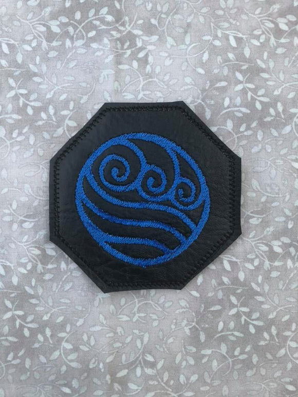 ITH Digital Embroidery Pattern for Avatar TLA Water Coaster, 4X4 Hoop