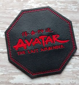 ITH Digital Embroidery Pattern for Avatar TLA Logo Coaster, 4X4 Hoop