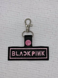 ITH Digital Embroidery Pattern for Blackpink Snap Tab / Key Chain, 4X4 Hoop
