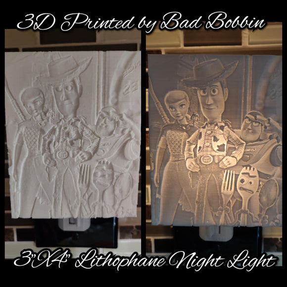 Lithophane Night Light Toy Story Group