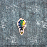 ITH Digital Embroidery Pattern for AVs Hot Air Balloon Zipper Pull, 4X4 Hoop
