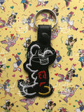 ITH Digital Embroidery Pattern For Mr Mouse Outline Snap Tab / Key Chain, 4X4 Hoop