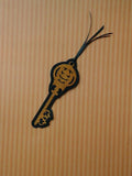 ITH Digital Embroidery Pattern for Pumpkin Key Bookmark, 4X4 Hoop