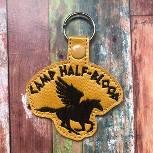 ITH Digital Embroidery Pattern for Camp Half-Blood Snap Tab / Keychain, 4X4 Hoop