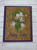ITH Digital Embroidery Pattern for Happy Easter Lily Stand Alone, 5X7 Hoop