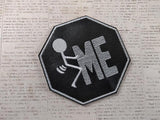 ITH Digital Embroidery Pattern for Stick Figure F ME Coaster, 4X4 Hoop