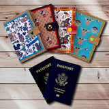 ITH Digital Embroidery Pattern for Full Applique Passport Cover with Snap Tab, 6X10 Hoop