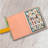 ITH Digital Embroidery Pattern for Mini Comp Notebook Cover with Rectangle Applique, 5X7 Hoop