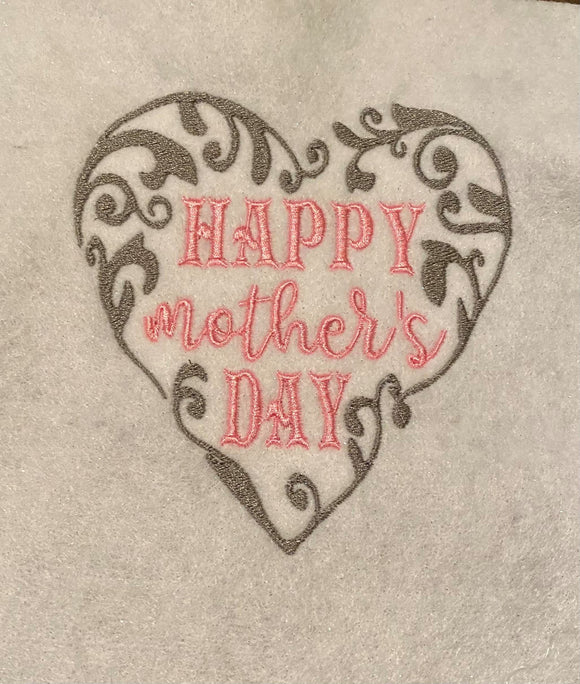ITH Digital Embroidery Pattern for Filigree Happy Mother's Day 4.75