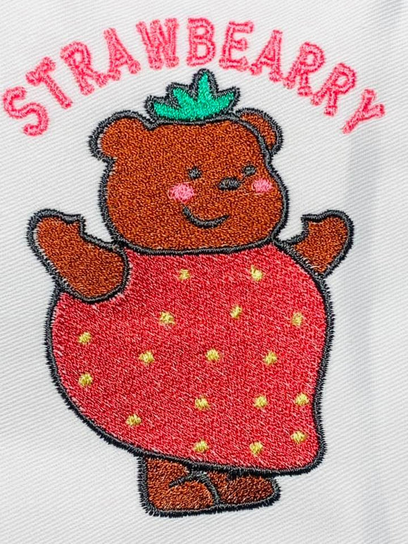 ITH Digital Embroidery Pattern for Strawbearry 4X4 Stand Alone Design, 4X4 Hoop