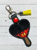 ITH Digital Embroidery Pattern for Mr Mouse Heartsicle Snap Tab / Key Chain, 4X4 Hoop