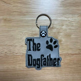 ITH Digital Embroidery Pattern for The Dogfather Snap Tab / Key Chain, 4X4 Hoop