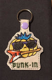 ITH Digital Embroidery Pattern for Punk-In Snap Tab / Key Chain, 4X4 Hoop