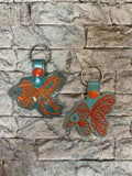 ITH Digital Embroidery Pattern for Goldfish II Snap Tab / Key Chain, 4X4 Hoop