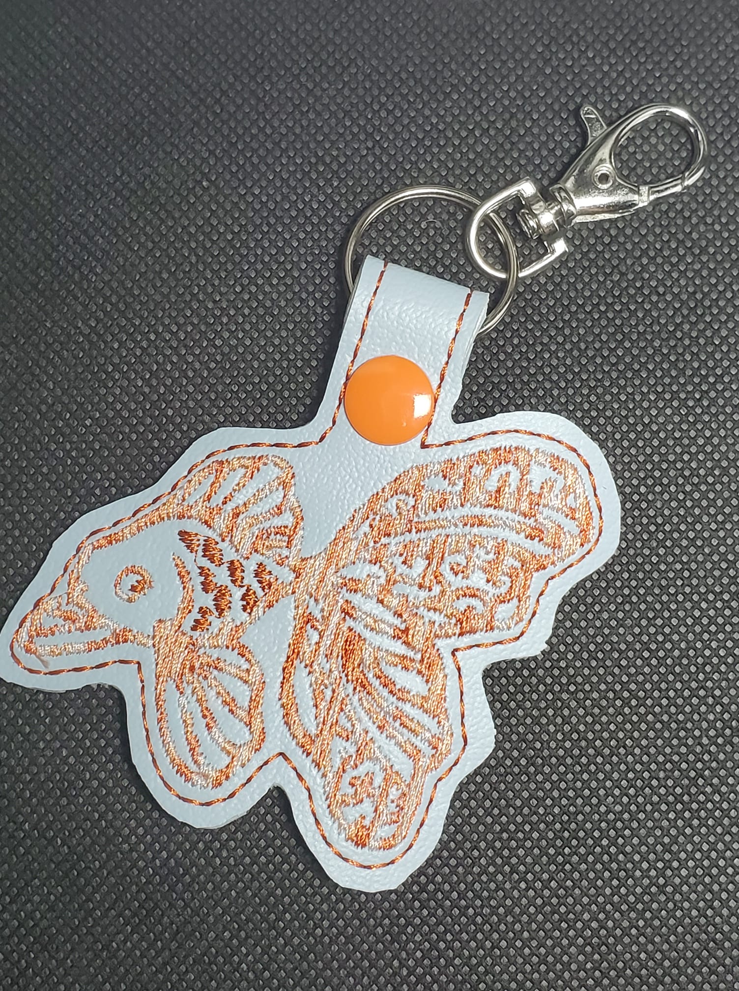 ITH Digital Embroidery Pattern for Goldfish II Snap Tab / Key Chain, 4 ...