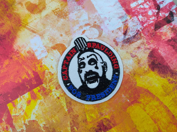 ITH Digital Embroidery Pattern for Captain Spaulding For President Patch 4X4 Hoop