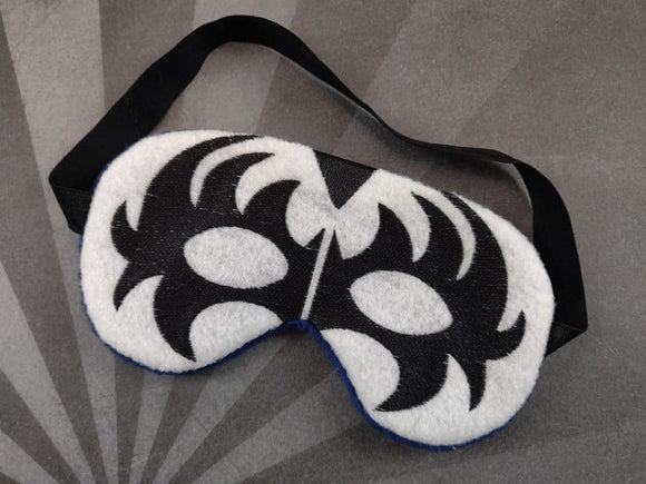 ITH Digital Embroidery Pattern for KISS Gene Sleep Mask, 5X7 Hoop